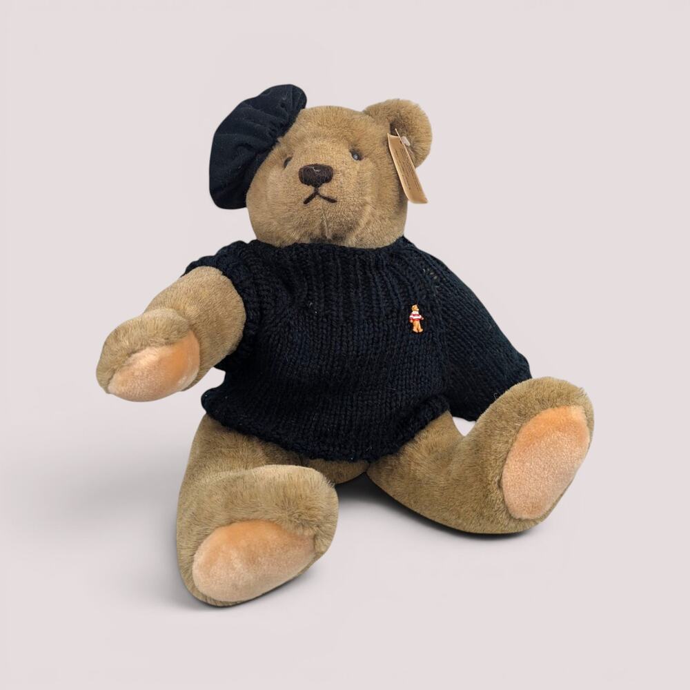 1982 Bialosky Teddy Bear With Beret And Sweater